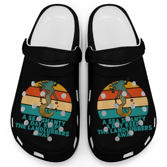 Sailor Meme Pirate Ship Ocean Sailing Clogs