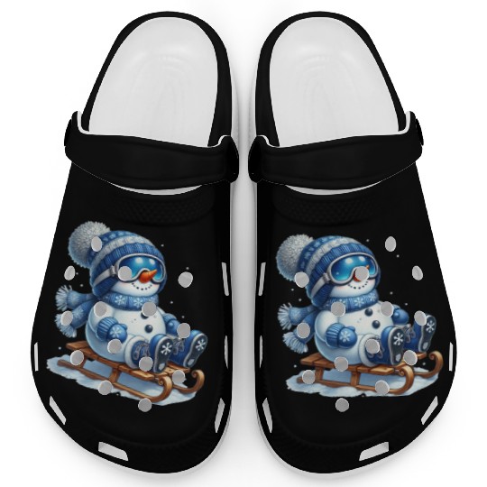 Snowman Christmas, Funny Snowman Clogs