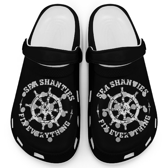 Sailor Meme Pirate Ship Ocean Sailing Clogs