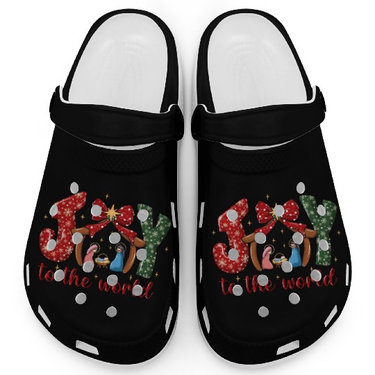 Joy To The World, Christmas Retro Clogs