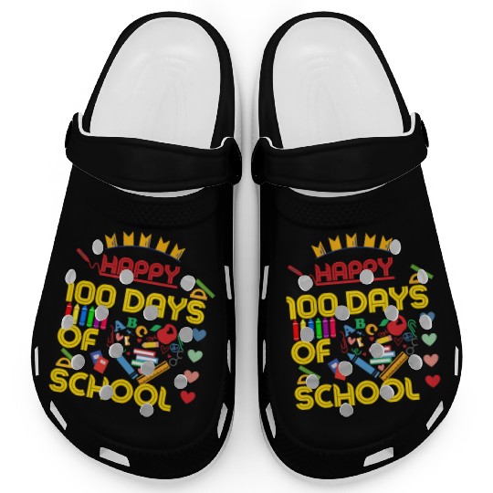 Happy 100 Days of School Celebration Clogs