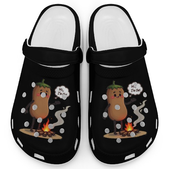 Chestnuts Roasting Christmas Cartoon Clogs