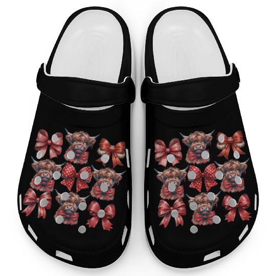 Christmas Bow, Merry Christmas Clogs