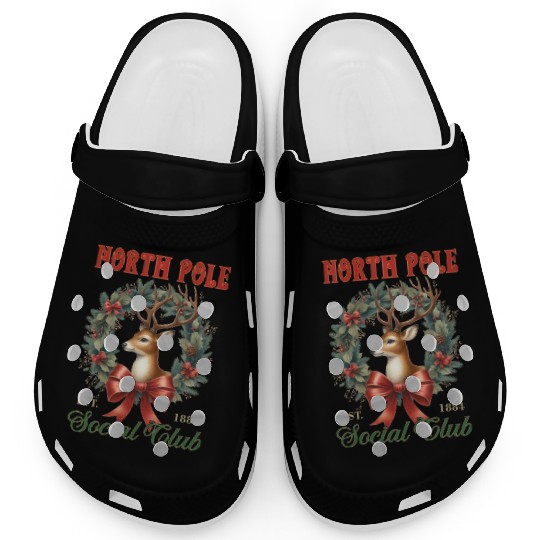 North Pole Soociial Clubb Clogs