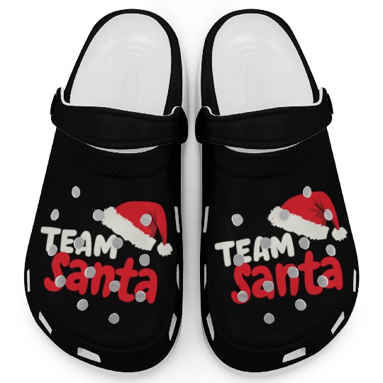 Team Santa Santa Claus Christmas Santa Claus Clogs