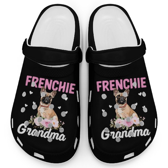 Bulldog Lover French Bulldogs Grandma Frenchie Gra Clogs