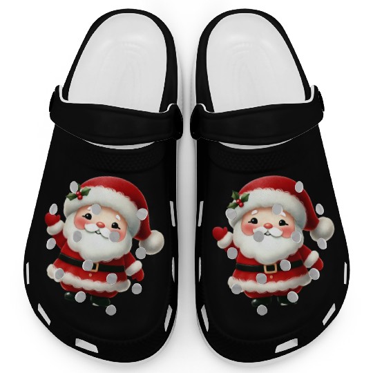 Santa Christmas, Christmas Retro Clogs