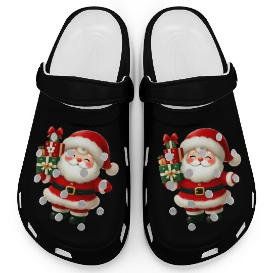 Santa Christmas, Christmas Retro Clogs
