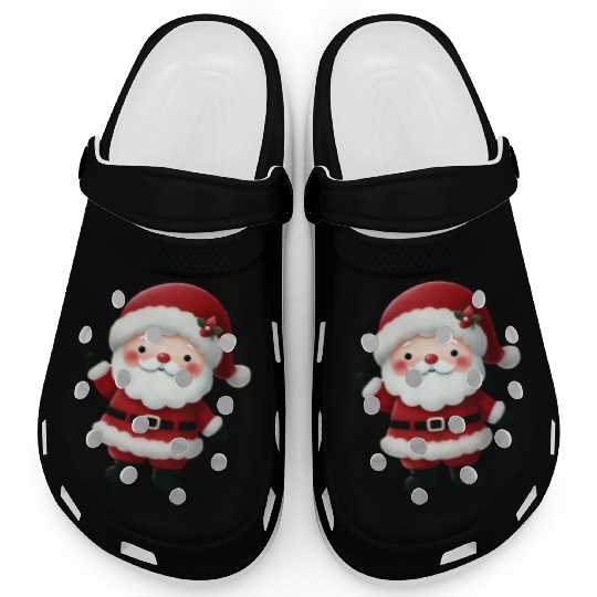 Santa Christmas, Christmas Retro Clogs