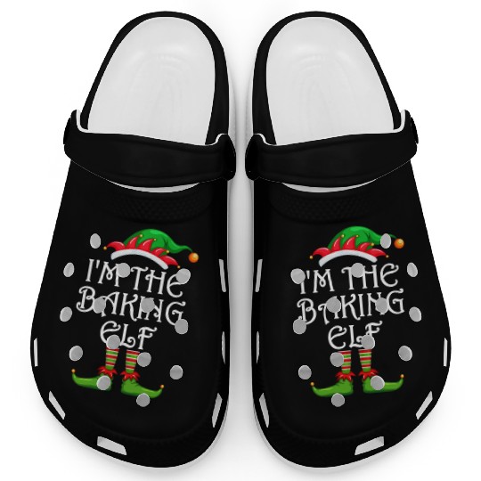 I'm The Baking Elf Clogs Matching Family Christmas