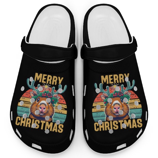 Funny Guinea Pig Christmas Clogs