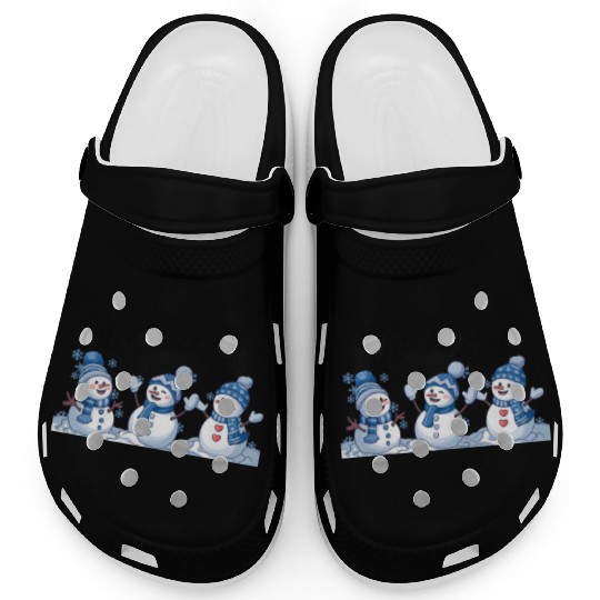 Snowman Christmas, Funny Snowman Clogs