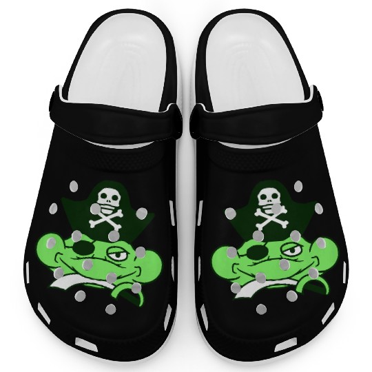Frog Captain Hat Toad Funny Cool Comic Cartoon Fun Clogs