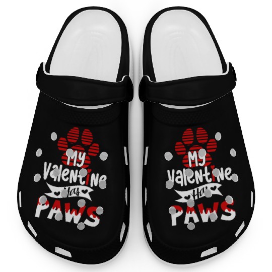 My valentine has paws For dog lovers Clogs