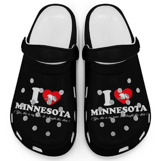 Groovy I Love Minnesota Clogs