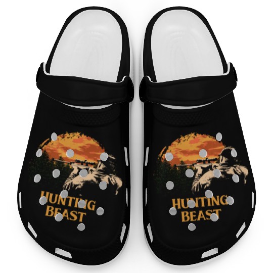 Hunting Beast Bear Hunter Bear Cub Animal Shooting Clogs