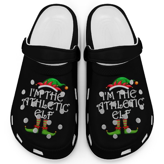 I'm The Athletic Elf Clogs Matching Family