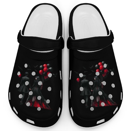 Black Gnomes Valentines Day Clogs
