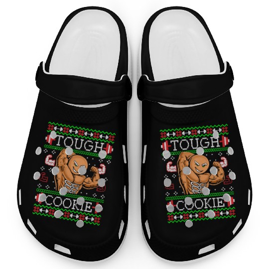 Gingerbread Man Funny Christmas Workout Gym Ugly Clogs