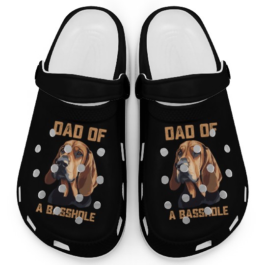 Basset Hound Clogs Dad Of Basshole Funny Dog