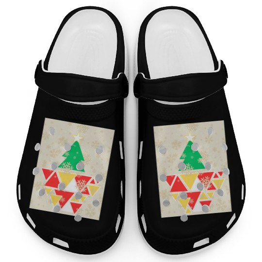 Geometric Christmas Tree Clogs