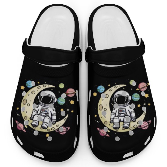 Astronaut Clogs: Relaxing on the Moon