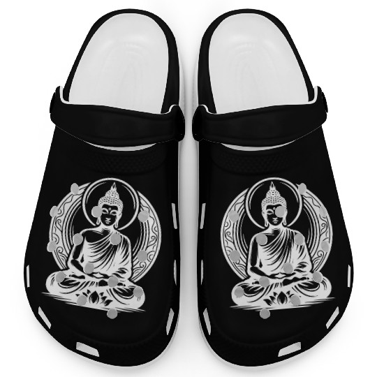 Meditating Yoga Buddha Mindfulness Meditation Clogs
