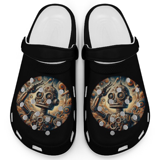 Robot, Boy, Child, Salute, Science Clogs