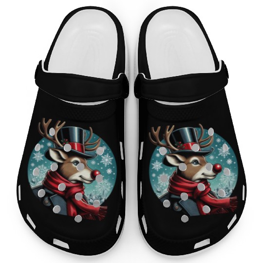 Vintage Red-Nosed Reindeer: Perfect For Christmas Clogs