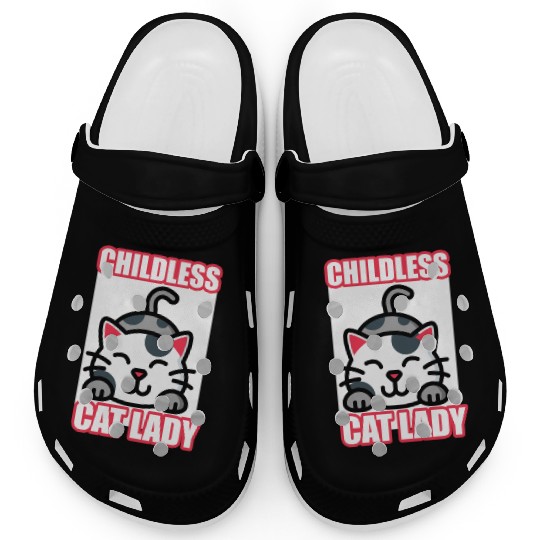 childless cat lady Clogs
