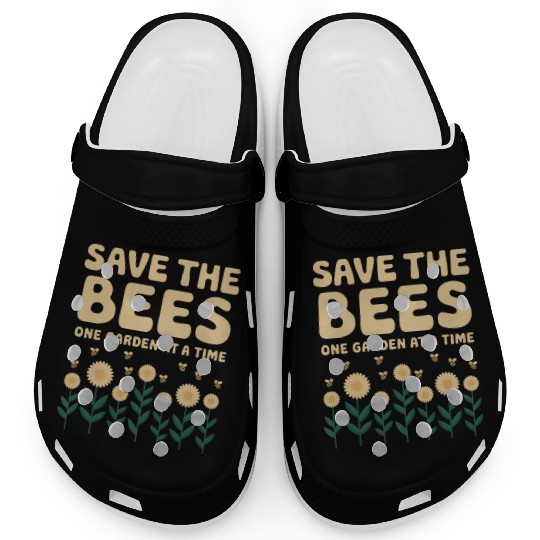 Bee-Friendly Gardener Pollinator Garden and Save Clogs
