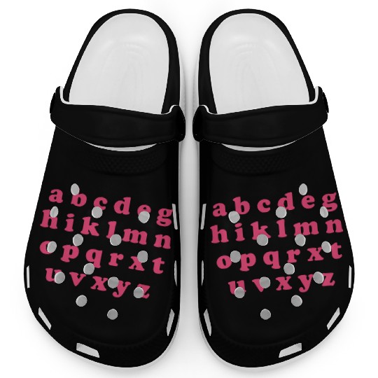 Alphabet Valentine Sublimation Clogs