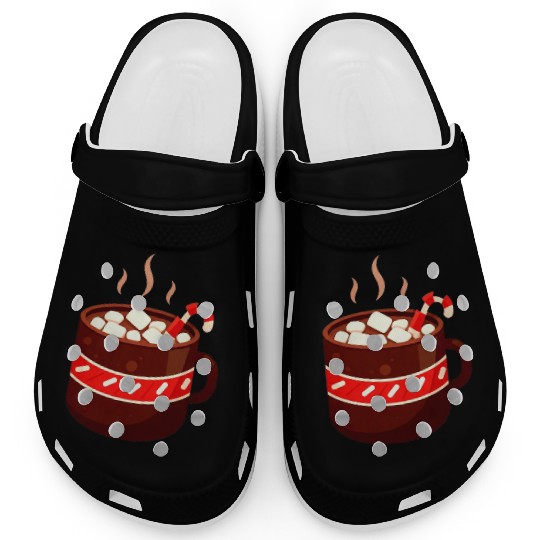 Cozy Hot Chocolate Mug Design Clogs