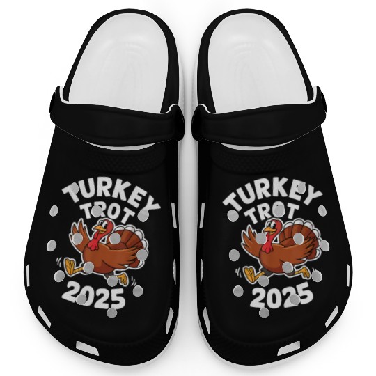 Funny Thanksgiving Turkey Trot 2025 Clogs
