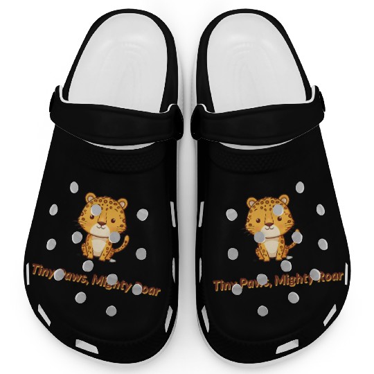 Tiny Paws Mighty Roar Jaguar Clogs