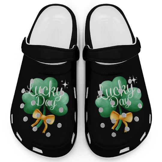 Lucky Day Clover, St. Patrick's Day Charm Clogs