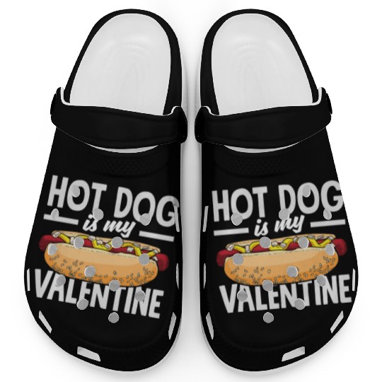 Hot Dog Is My Valentine Delight Clogs