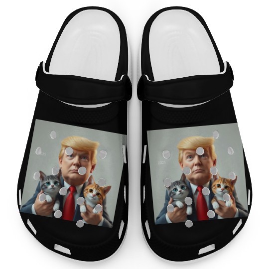 Trump Showing Kitty Love Clogs