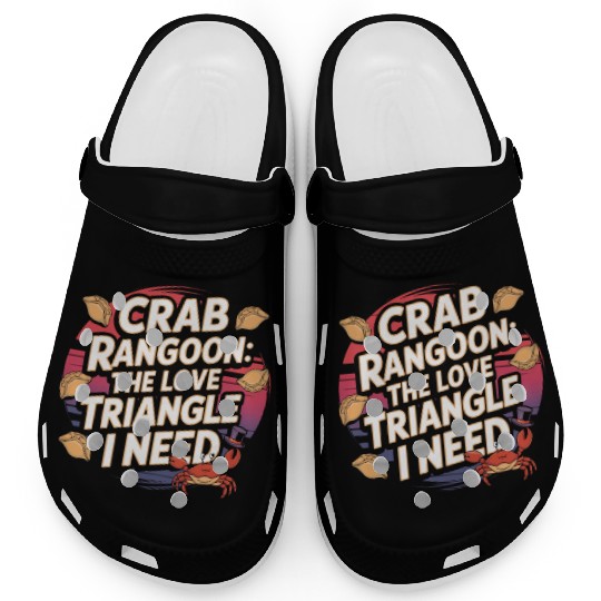 Crab Rangoon Lover American Chinese Sea Food Clogs