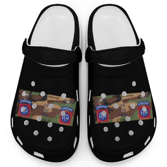 This 82nd Airborne All the Way gift for veterans Clogs