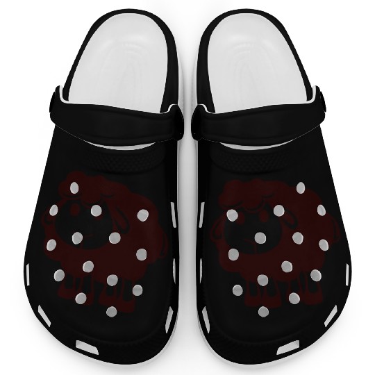 Black Sheep Small Cute Cute Lamb Cool Comic Sweet Clogs