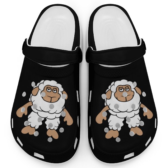 Sheep Standing Cool Bored Tired Cartoon Comic Cute Clogs