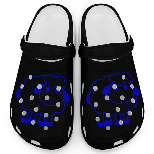 Sheep Baby Standing Cute Lamb Child Cool Comic Fun Clogs