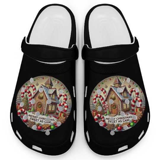 Gingerbread House Christmas Delight Clogs