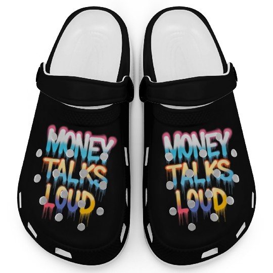 Money Talks Art Clogs