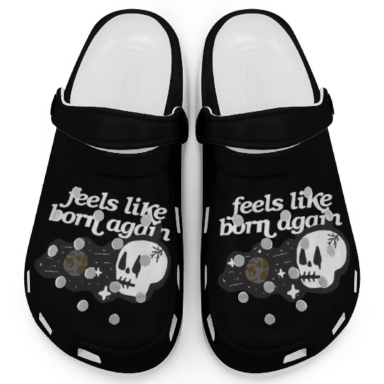 Feels Like Born Again - Cosmic Skull Graphic Sweat Clogs