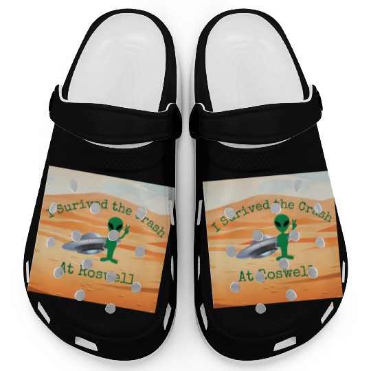 I Survived the Crash at Roswell in Desert Clogs