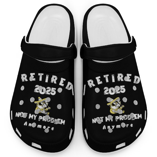 Funny Retired 2025 Cool Bird Retirement Style Clogs