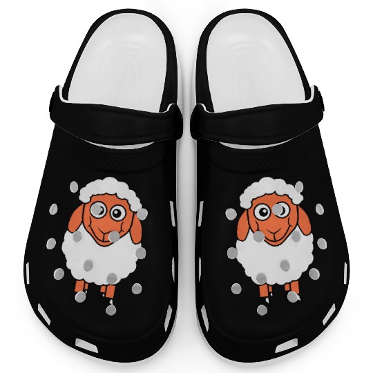 Sheep Baby Standing Cute Lamb Child Cool Comic Fun Clogs