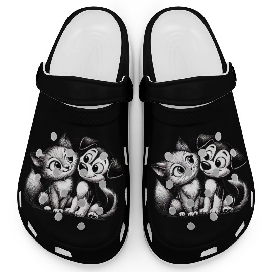 Fur-ever inlove - Valentines day fur-babies TSQ Clogs